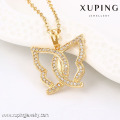 32558 Xuping мода бабочка дизайн 18 К золотой цвет кулон